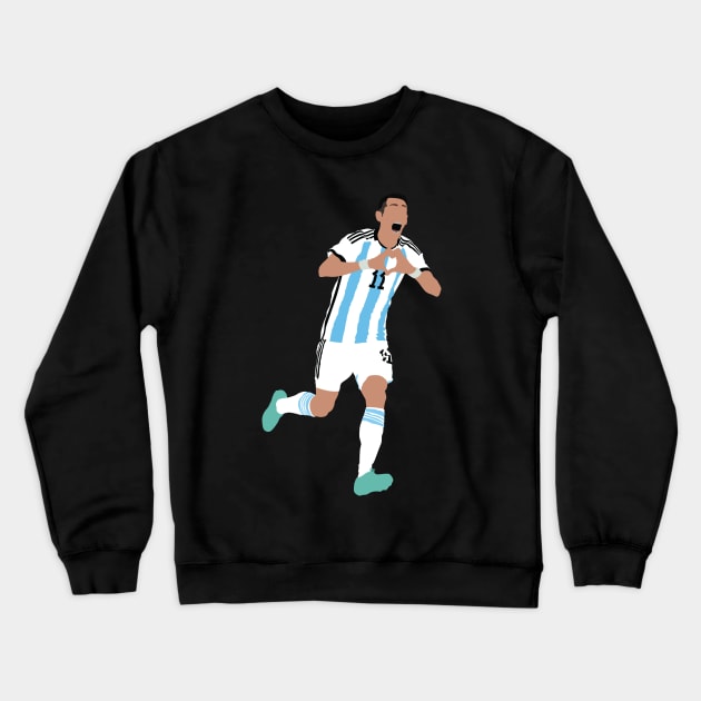 Angel Di Maria, Argentina vs France WC Final 2022 Crewneck Sweatshirt by Jackshun